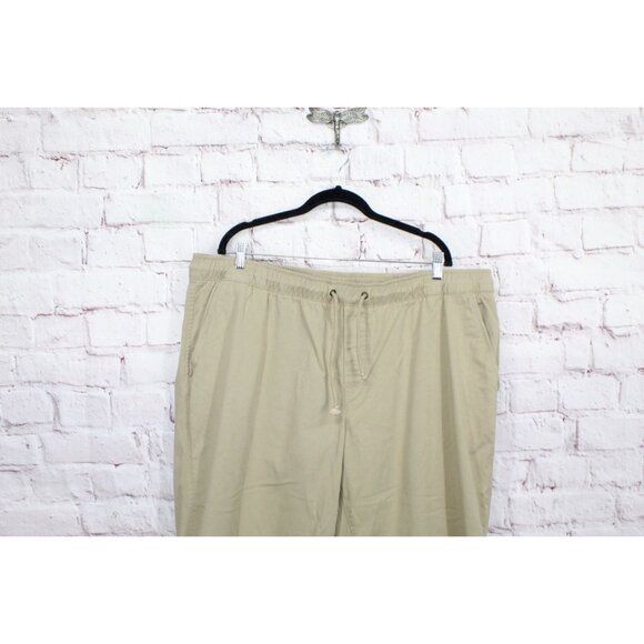 LL Bean Comfort Stretch Dock Pants Classic Fit Straight Leg Khaki XXL 34" - Picture 2 of 10